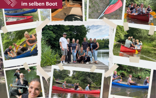 Mit dem Team im selben Boot